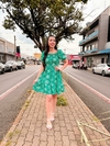 Vestido Raissa - Verde Estampado