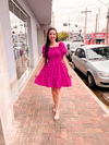 Vestido Raissa - Fucsia Coração