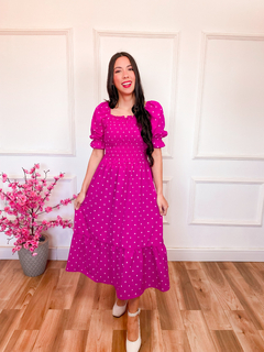 Vestido Bella - Fucsia Coração - comprar online