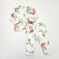 Campera y pantalon Interlock flores - talle 2 - comprar online