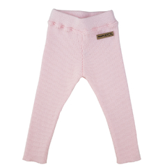 Pantalón chupín TEJIDO rosa baby - 6, 9 meses y 4 años