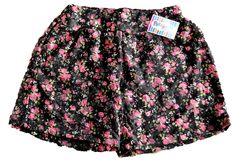 short floreado con encaje - talle 12