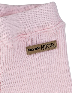 Pantalón chupín TEJIDO rosa baby - 6, 9 meses y 4 años - comprar online