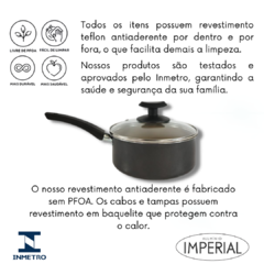Jogo Panelas 14 Pc Teflon Antiaderente Brinde Panela Pressão preto bege - Menor Preço Brasil