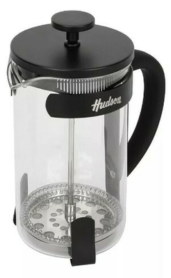 CAFETERA C/ EMBOLO NEGRA 800 ML-HUDSON