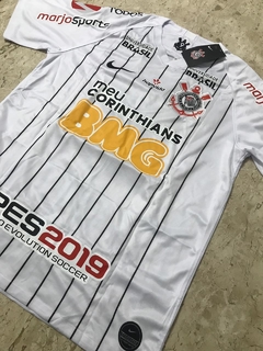 Camisa Nike Corinthians 2019 Completa Patrocínios Branca - comprar online