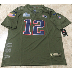 Camisa Nike New England Patriots NFL Salue To Service Patch Superbowl LIII