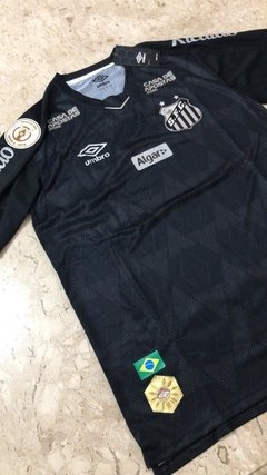 Camisa Umbro Santos III 2019 Completa com Patrocínios e Patch Brasileirão - Sem nome e Número - comprar online