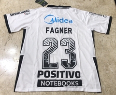 Camisa Nike Corinthians 2020 Completa Patrocínios Branca na internet