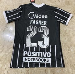 Camisa Nike Corinthians 2020 Completa Patrocínios Preta na internet