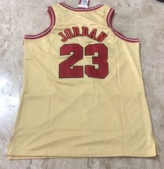 Camisa Mitchell & Ness Chicago Bulls Gold Jordan 23 na internet