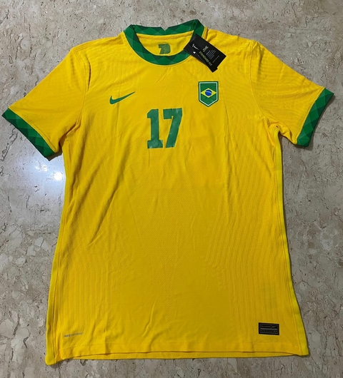 Camisa Seleção Brasil Olimpíadas Modelo Jogador 2020 Malcom
