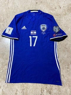 Camisa Match Worn Adidas Adizero Seleção Israel 2016 - Usada em Jogo contra a Itália Qualifies Rússia 2018