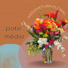 Pote Médio- Assinatura Floral