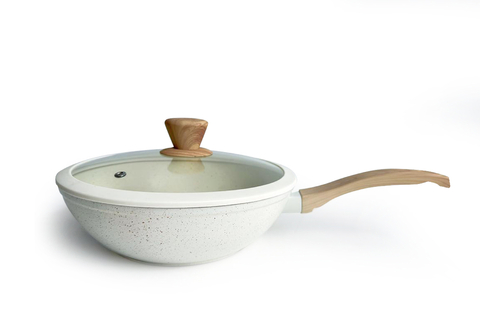 Wok inducción granito Beige (57126)