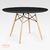 MESA EAMES REDONDA D1.20m TAPA NEGRA