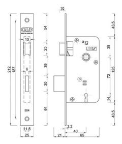 Cerradura Para Puerta De Interior - Kallay 504 - comprar online