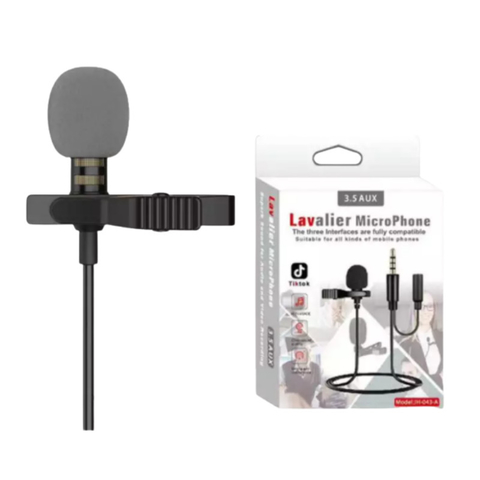 Microfono Lavalier Jh-043-a 3.5aux Corbatero - TONERS
