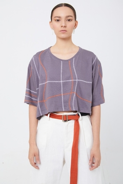 Remera CROP BORDADA (1100) - comprar online