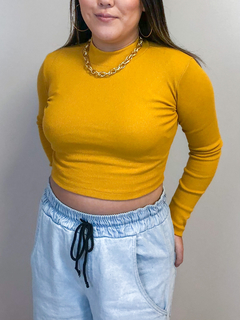 Imagem do Cropped Gola Alta Manga Longa (cacharrel) DIVERSAS CORES