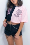 Cropped Dragão Bicolor Rosa