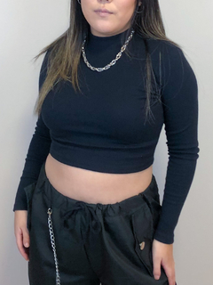 Cropped Gola Alta Manga Longa (cacharrel) DIVERSAS CORES