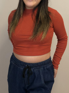 Cropped Gola Alta Manga Longa (cacharrel) DIVERSAS CORES na internet