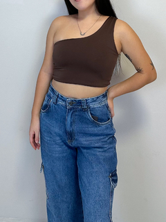 Cropped Nice Marrom - comprar online