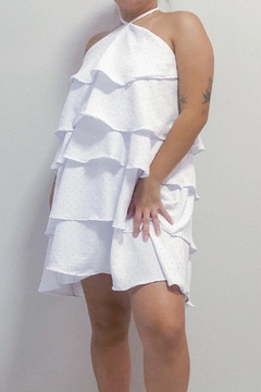 Vestido Babado Branco