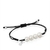 Pulsera ajustable con perlas naturales