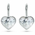 Aros Swarovski Colgantes Cubic Corazon