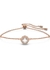 PULSERA SWAROVSKI DIJE BLANCO CON BAÑO TONO ORO ROSA - comprar online