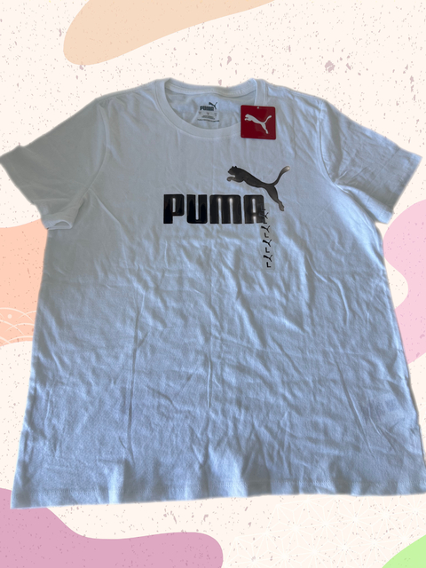 Remera Puma blanca dama talle L