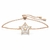 Pulsera ajustable estrella rose gold