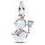 Charm opalescent snowman