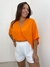 Blusa amarração laranja - comprar online