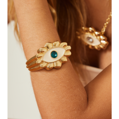 Pulseira Cuff olho gomos - comprar online