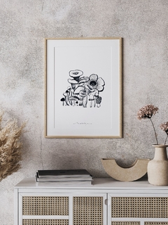 Print Fungi Gris - comprar online