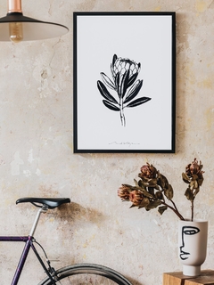 Print Protea Gris - comprar online