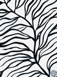 Print Leaf Gris - comprar online