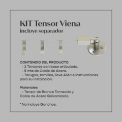 Barral Tensor P/ Cortina Ventana HELSINKI/VIENA + Separador intermedio - tienda online