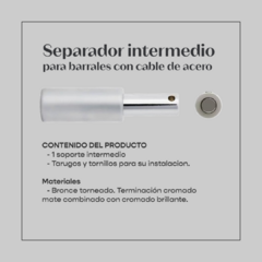 Barral Tensor P/ Cortina Ventana HELSINKI/VIENA + Separador intermedio - comprar online