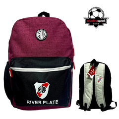 Mochila Oficial River Plate Bordó Negro Escudo Millonario!!