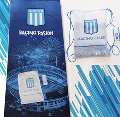 TOALLON CON MOCHILA RACING