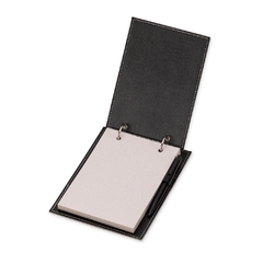 Kit - 200 unidades - Bloco de anotações de mesa com trilho de ferro, capa em couro sintético na internet