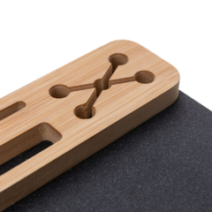 Mouse Pad em material sintético grafite e bambu - loja online