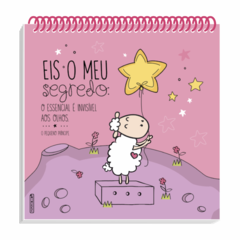 BLOCO QUADRADO 20,5X20,5 COM ADESIVOS • O PEQUENO PRÍNCIPE ROSA