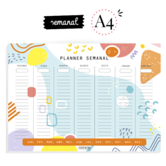 PLANNER SEMANAL A4 o FORMAS