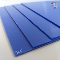Placa PS Poliestireno Azul 1mm X 50cm X 50cm (a unidade)