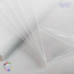 Placa Folha PETG Cristal Transparente 0.50mm X 50cm X 50cm (a unidade) - Placaschapa